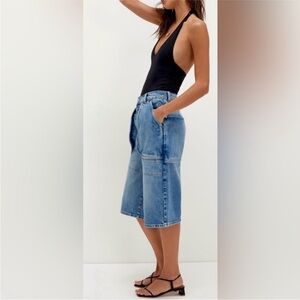 We The Free Light Blue Ankle-Length Jeans